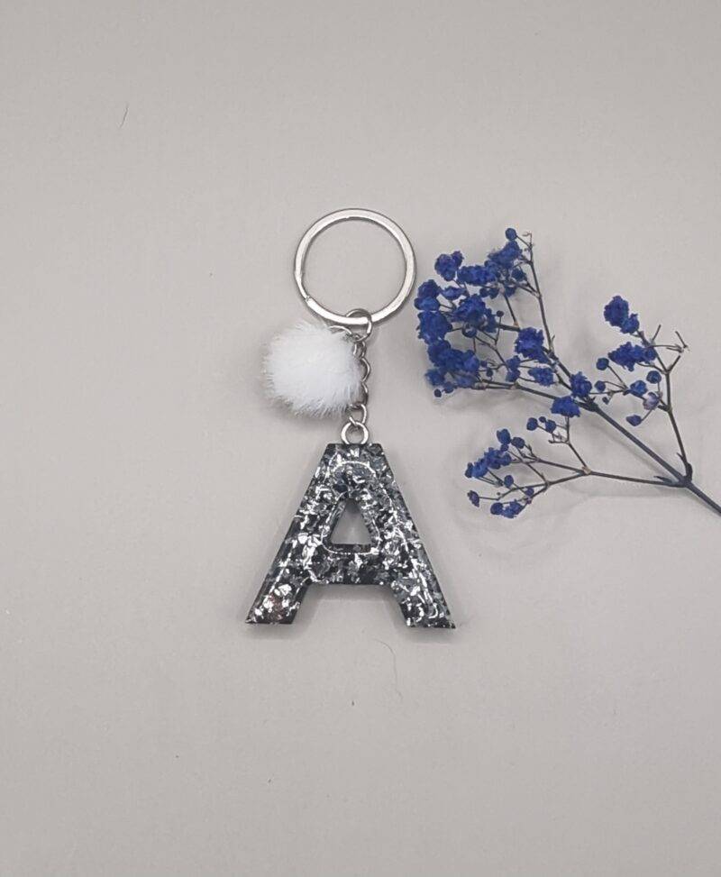 Initial A keychain